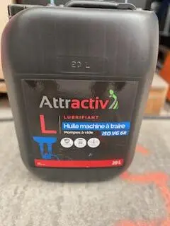 Huile pompe à vide Attractiv - 20 Litres