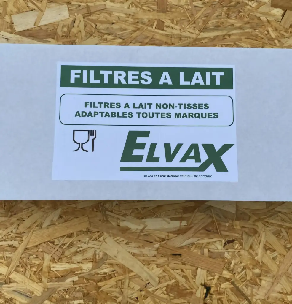 Filtres a lait cousus Elvax - 75 Gr - 60 x 620 - Carton de 250 