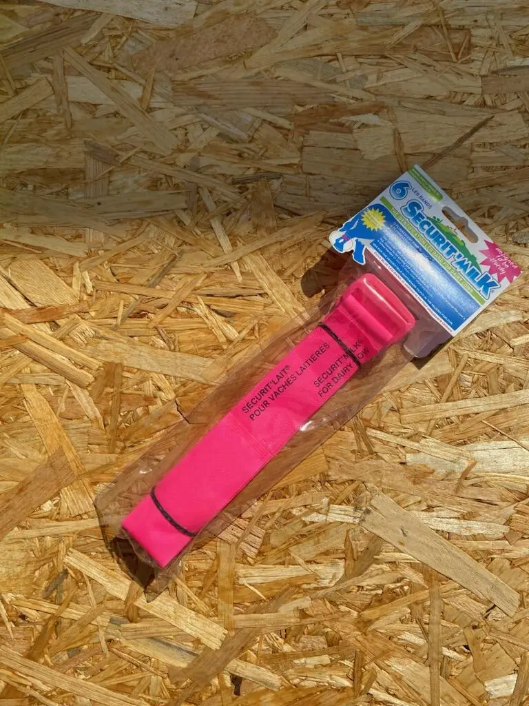 [SOC41465101] Bracelet Securit'lait rose fluo -Vaches traitées - Traite separée -Lot de 6