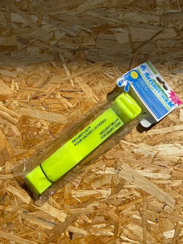 [SOC41465103] Bracelet securit'lait jaune fluo - Lot de 6