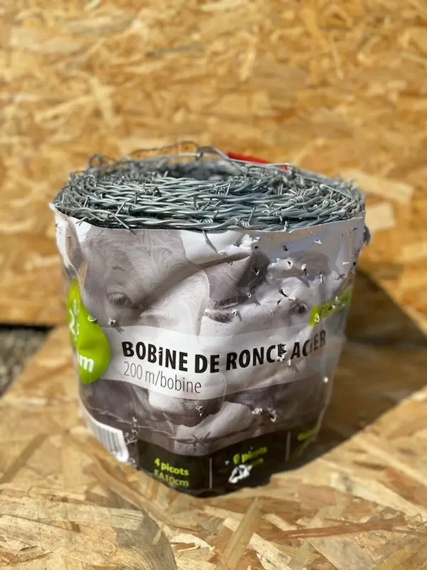 Ronce standard 2 picots x 10 - Ø2.7mm - rouleau de 200m